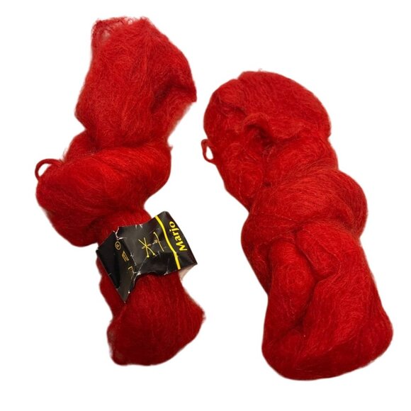 Marjo by Kranenburg Red Yarn Wool & Viscose Blend Knitting Crochet Material 2 Sk - Picture 1 of 5